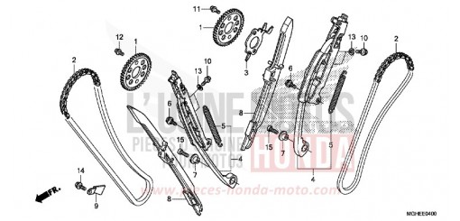 CHAINE A CAMES/TENDEUR VFR1200XDE de 2014